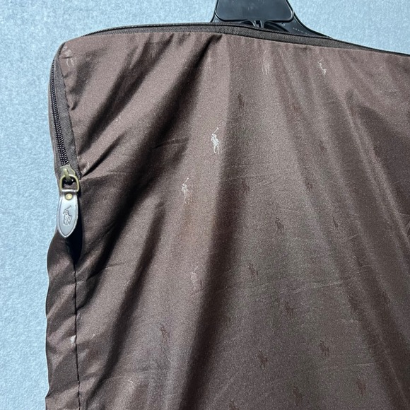 Vintage Y2K Polo Ralph Lauren Garment Bag Carrier Brown Pony Logo preppy - Picture 4 of 11